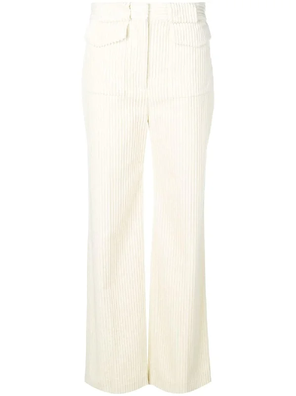corduroy high-waisted trousers Trousers practical easy-care