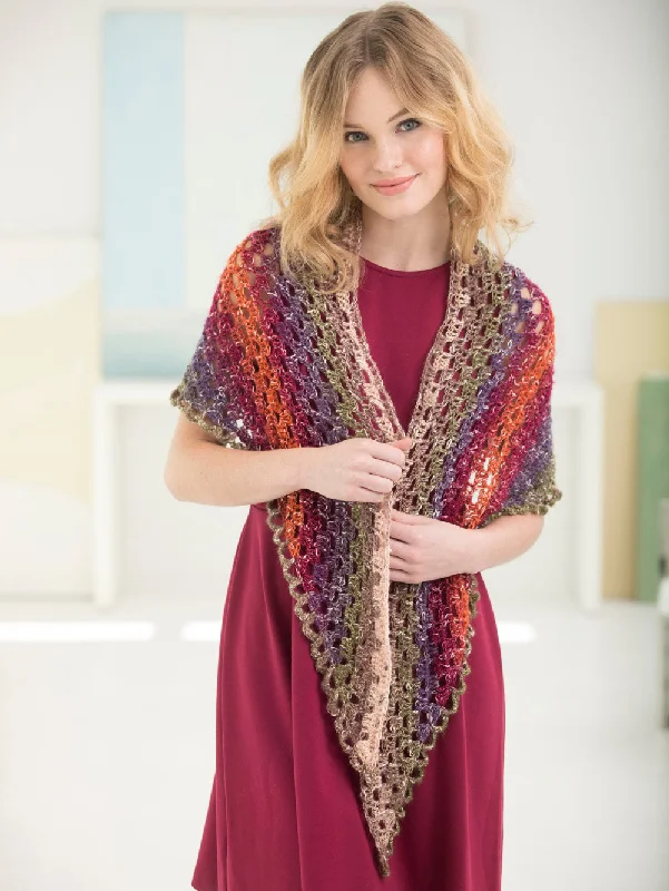 Somerset Shawl (Crochet) Trendy Bohemian Shawl Cape