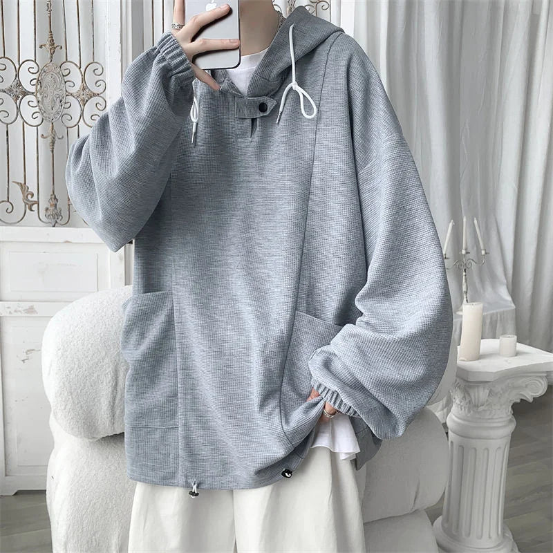 Advbridge Men Oversized Hoodies Casual Sweatshirts Harajuku Autumn Men Hoodies Korean Women Pullovers Kimono Neck Pullover