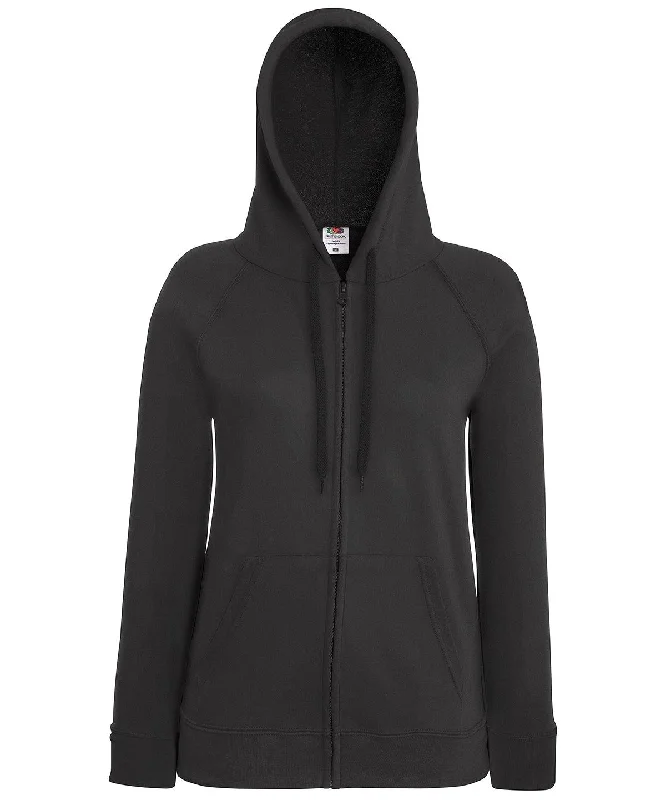 Light Graphite - Women's lightweight hooded sweatshirt jacket Hoodie with Front Slit Layering Stylish