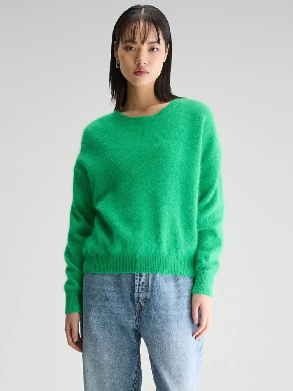 Bellerose Datus Sweater in Prairie Houndstooth Herringbone Solid