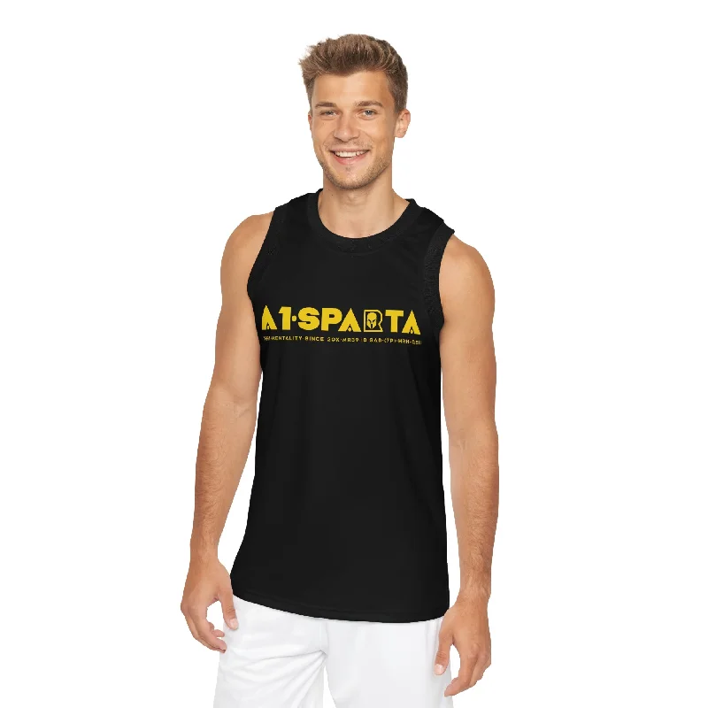 A1-Sparta  Unisex Basketball Jersey (AOP) Holiday Jersey Tee