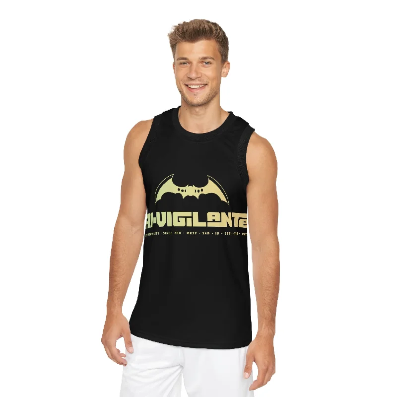 A1- Vigilante - Faith over fear Unisex Basketball Jersey (AOP) Boat Neck Jersey Shirt