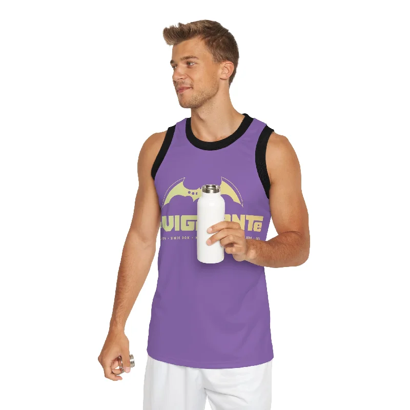 A1-Vigilante Unisex Basketball Jersey (AOP) Metallic Jersey Tee