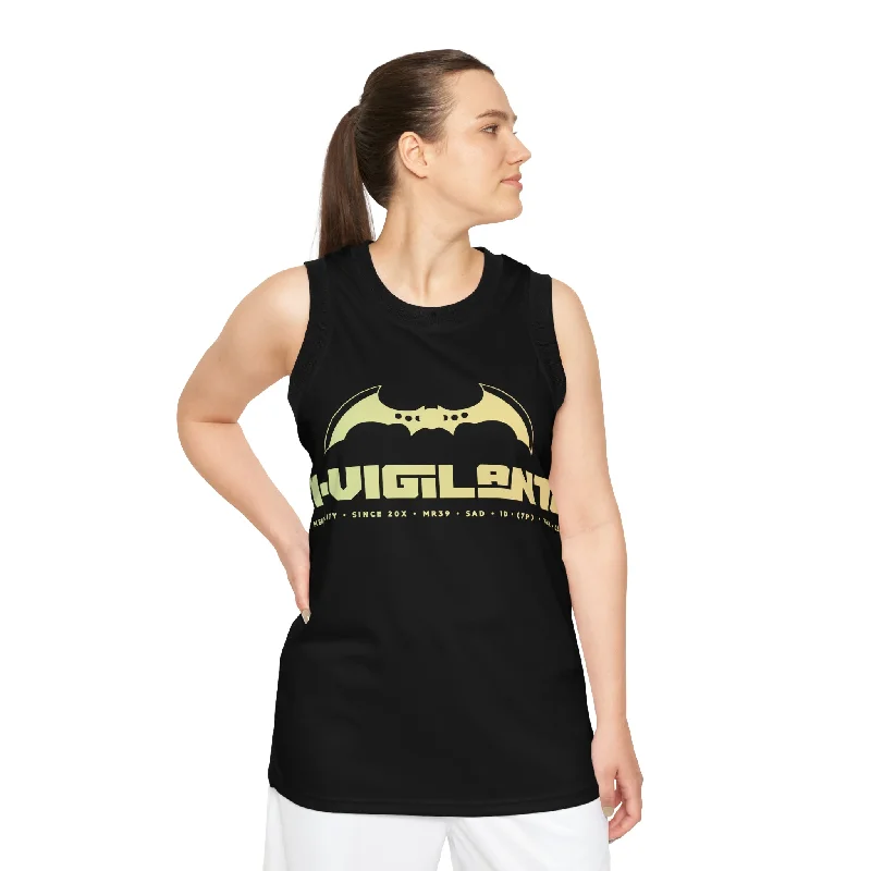 A1-Vigilante Unisex Basketball Jersey (AOP) Evening Jersey Tee