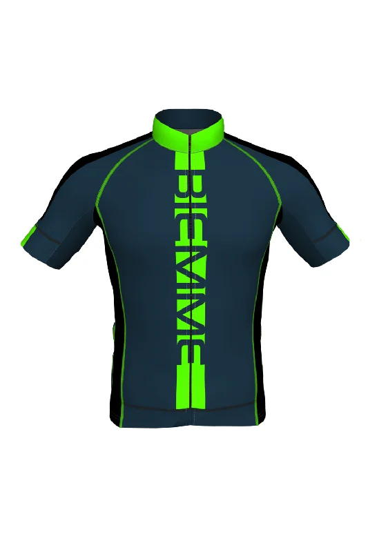 Poison Short Sleeve Jersey - Antracite Gray/Black/Acid Green Soft Jersey Shirt