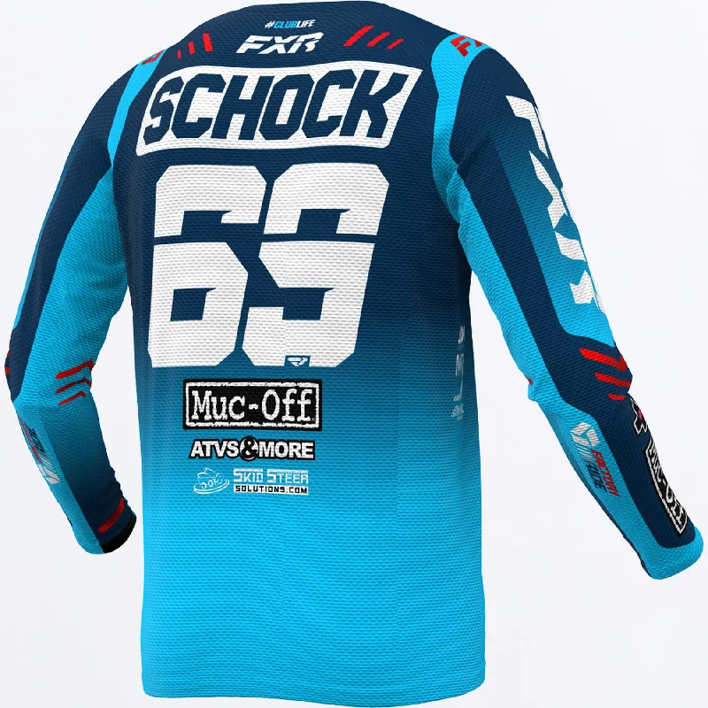 Schock Race Replica MX Jersey Silver Jersey Tee