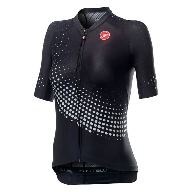 Castelli Aero Pro Women's Jersey - Light Black Pure White Jersey Tee