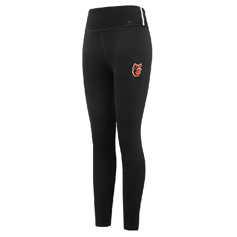 MLB BALTIMORE ORIOLES RETRO CLASSIC WOMEN'S JERSEY LEGGIN (BLACK) Animal Print Jersey Tee