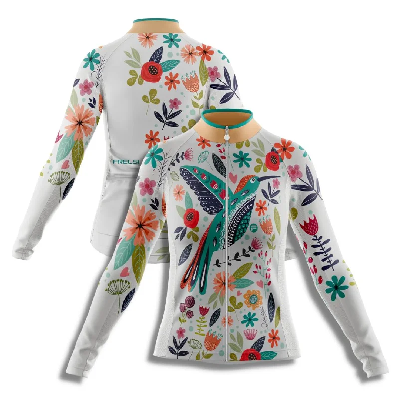 My Happy Bird | Women's Long Sleeve Cycling Jersey Travel Jersey Tee