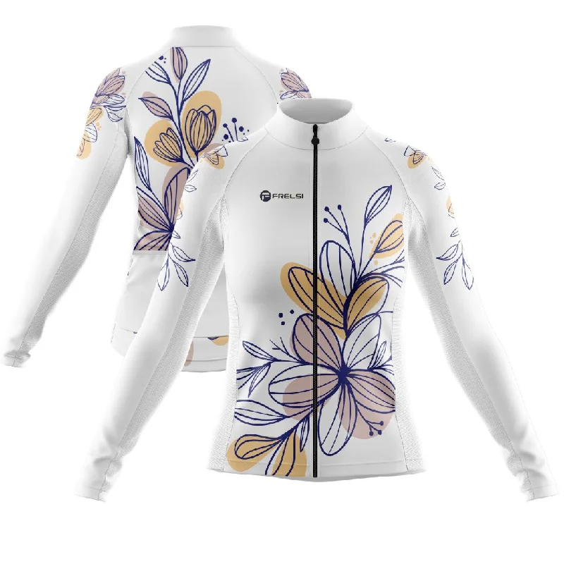 Petal Power | Women's Long Sleeve Cycling Jersey Halter Neck Jersey Tee