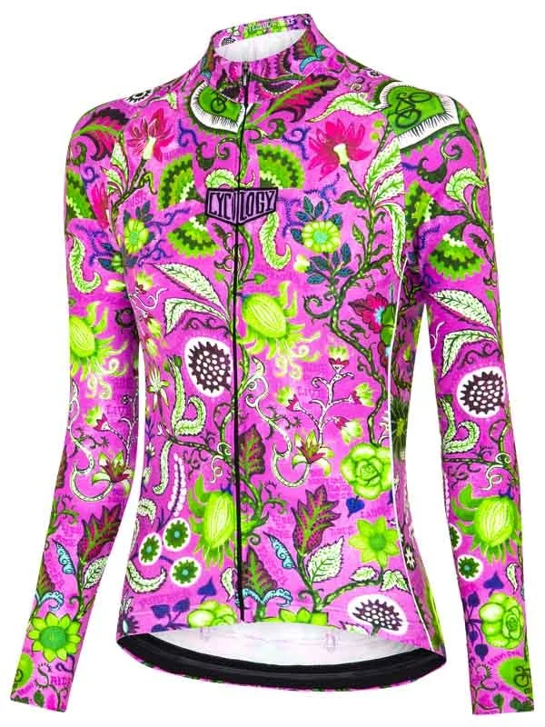 Secret Garden Women's Winter Long Sleeve Jersey Pink Summer Jersey Tee