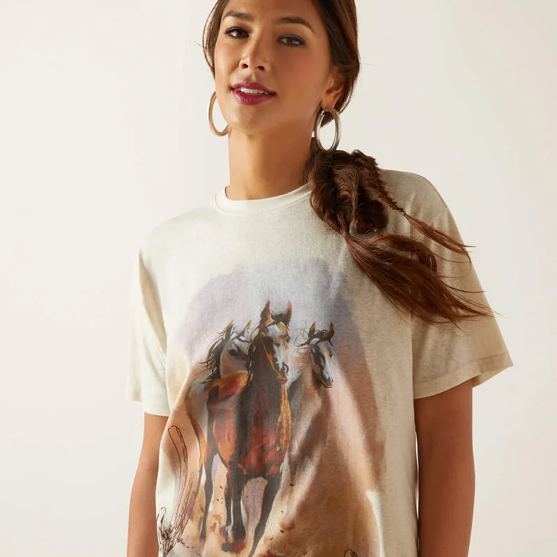 Set Me Free Woman's T-Shirt | 10047260 Asymmetrical Pockets Print