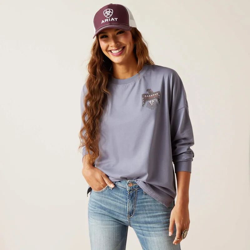 Ariat Women's Thunderbird T-Shirt Hooded Caped Shawl Collar