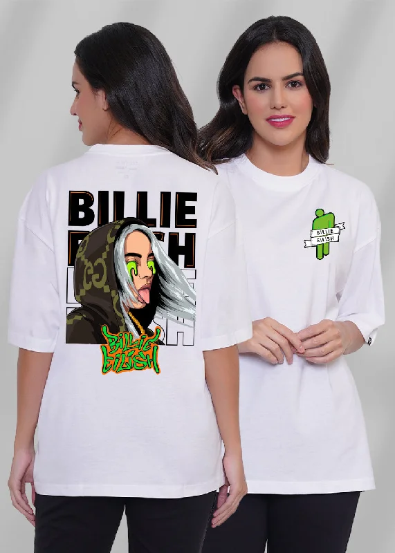Billie Ellish Women Oversized T-Shirt Oversized T-Shirt Spandex breathable