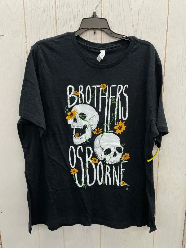 Black Womens Size 2X Shirt Elegant Classic Vintage