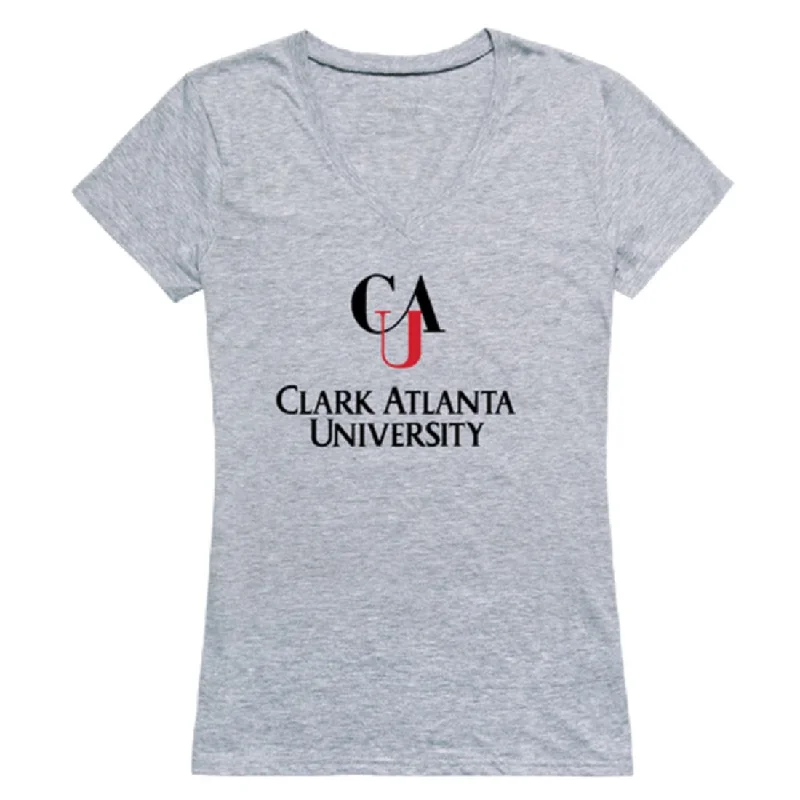 Clark Atlanta University Panthers Womens Seal T-Shirt Welt Pockets Slit Pockets