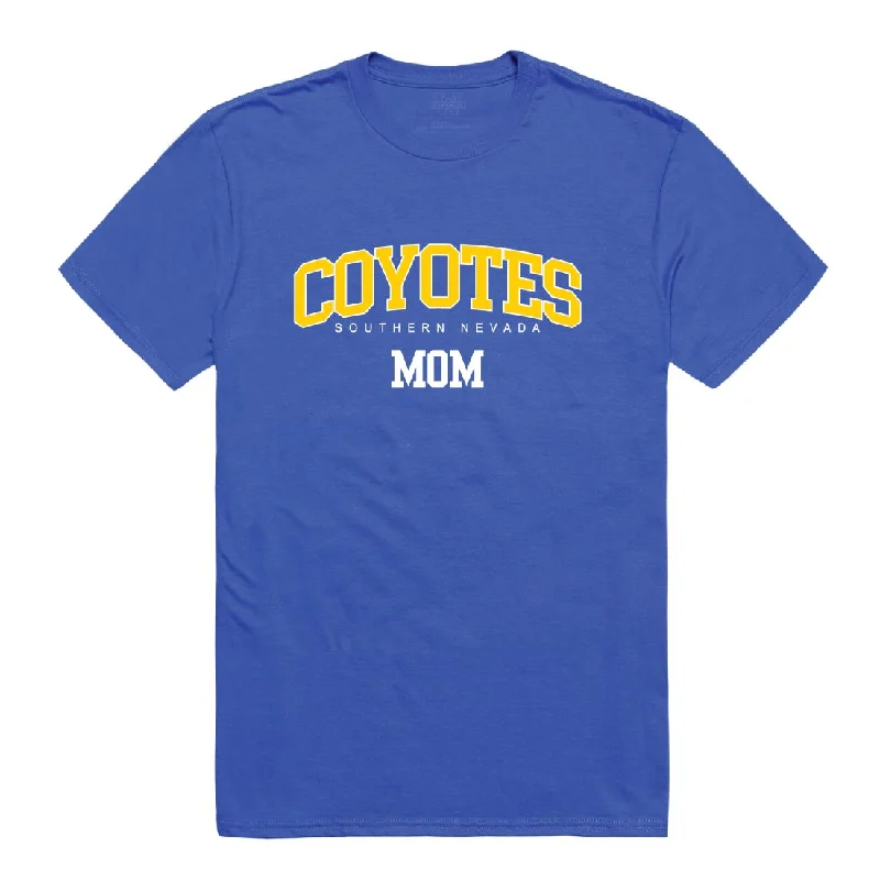 College of Southern Nevada Coyotes Mom T-Shirts Hooded Caped Shawl Collar