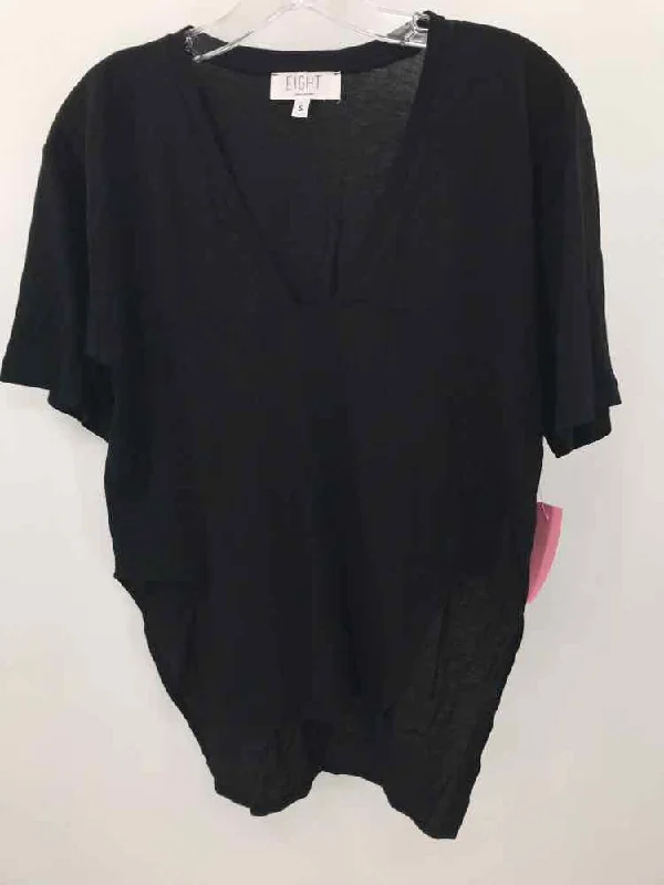 Pre-Owned Eight Black Size Small T-shirt Oversized T-Shirt Spandex breathable