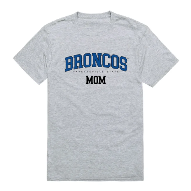 Fayetteville State University Broncos Mom T-Shirts Print Jacquard Patchwork