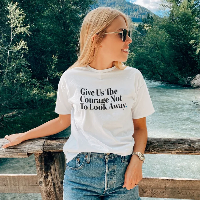 Give Us The Courage Unisex T-shirt Striped Floral Plaid