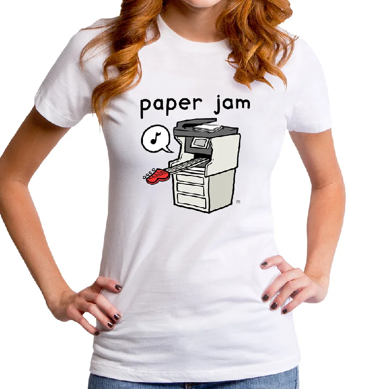 Paper Jam Women's T-Shirt Print Jacquard Patchwork