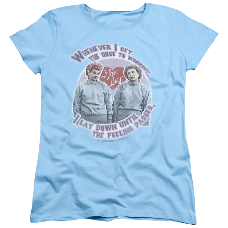 I Love Lucy Lucys Workout Women's T-Shirt Solid Color Striped Floral