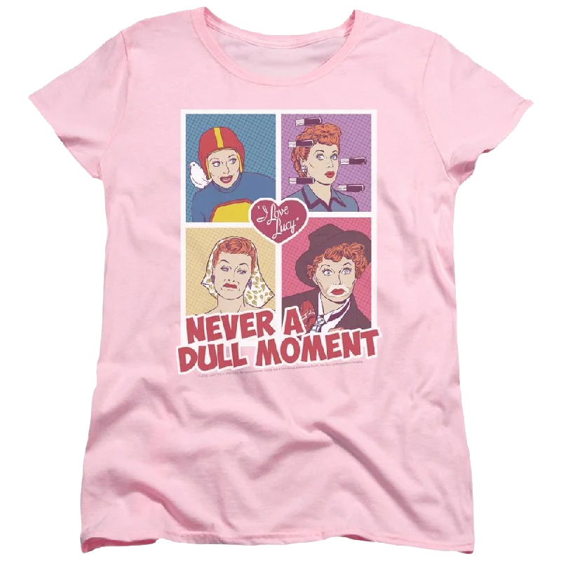 I Love Lucy Panels Women's T-Shirt Zippered Front Buttoned Front Snap Front