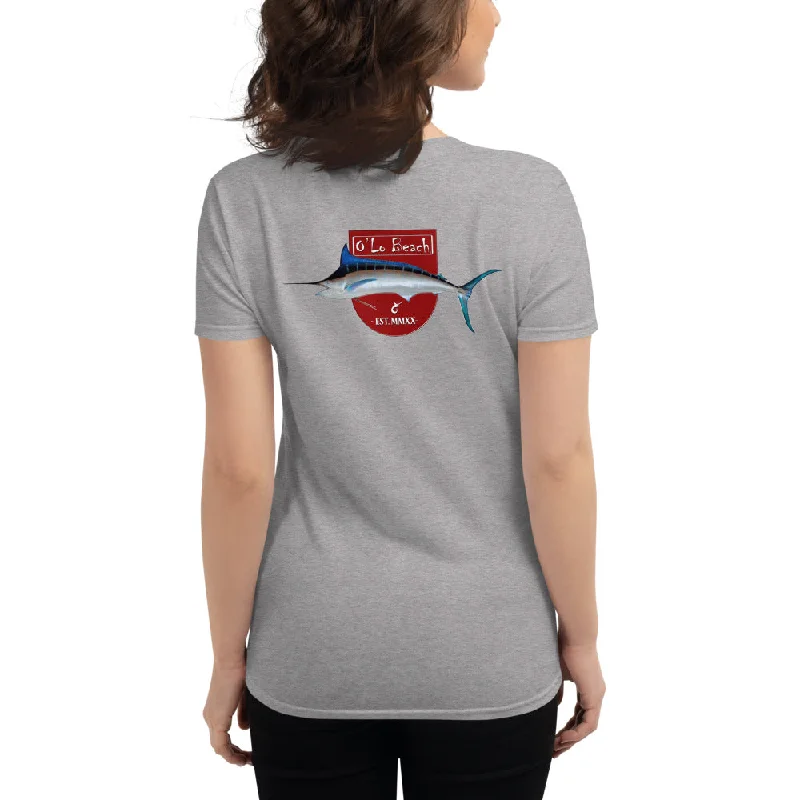 Women's short sleeve t-shirt Marlin Shield Modern Contemporary Chic