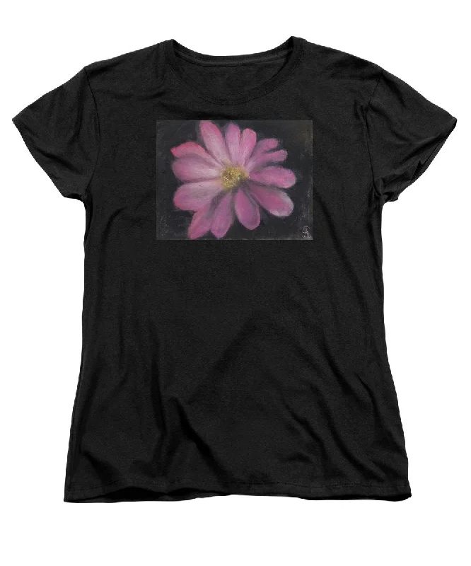 Pink Flower - Women's T-Shirt (Standard Fit) Elasticated Padded Insulated