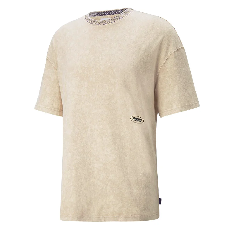 Puma x P.A.M AOP Tee Light Sand Hooded Caped Shawl Collar