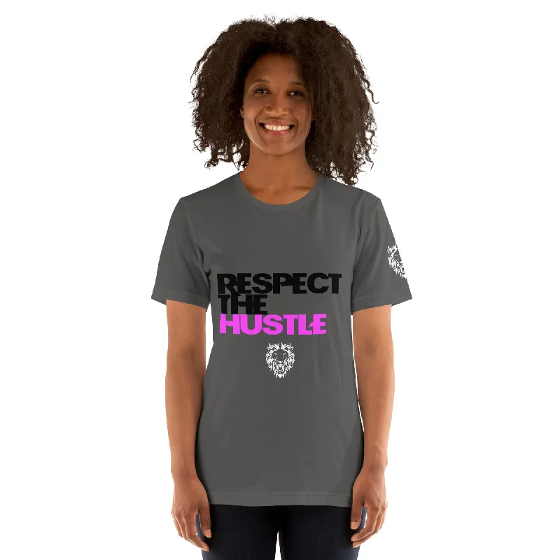 Respect The Hustle T-Shirt Rayon Velvet Corduroy