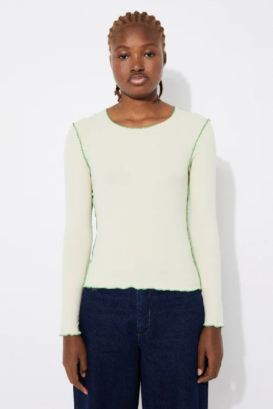 Abell T-shirt Notch Collar Peter Pan Collar Cowl Neck