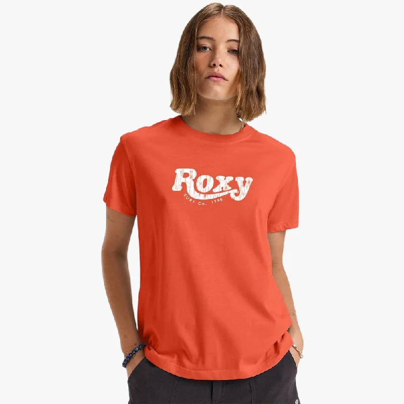 Roxy Womens Sun Over The Sand Short Sleeve Tee Tiger Lilly Modern Contemporary Chic