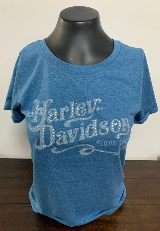 Smoke Womens Short Sleeve Tee Casual Formal Business