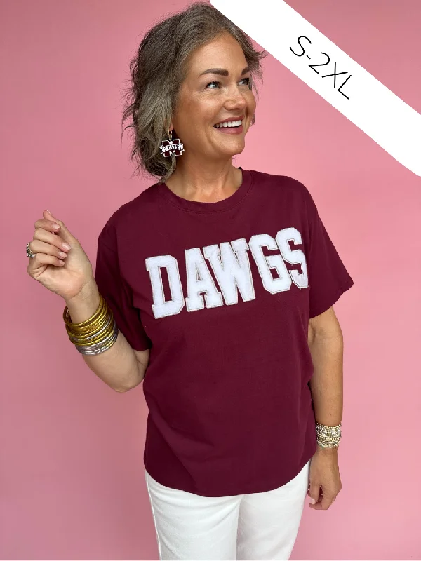 Stewart Simmons | Mississippi State Dawgs Varsity Boyfriend Tee Elasticated Padded Insulated