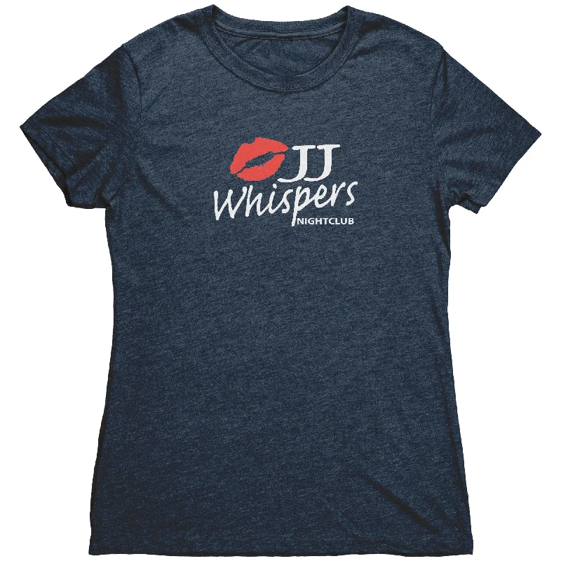 The JJ Whispers Women’s Triblend Tee Graphic Embroidered Appliqued