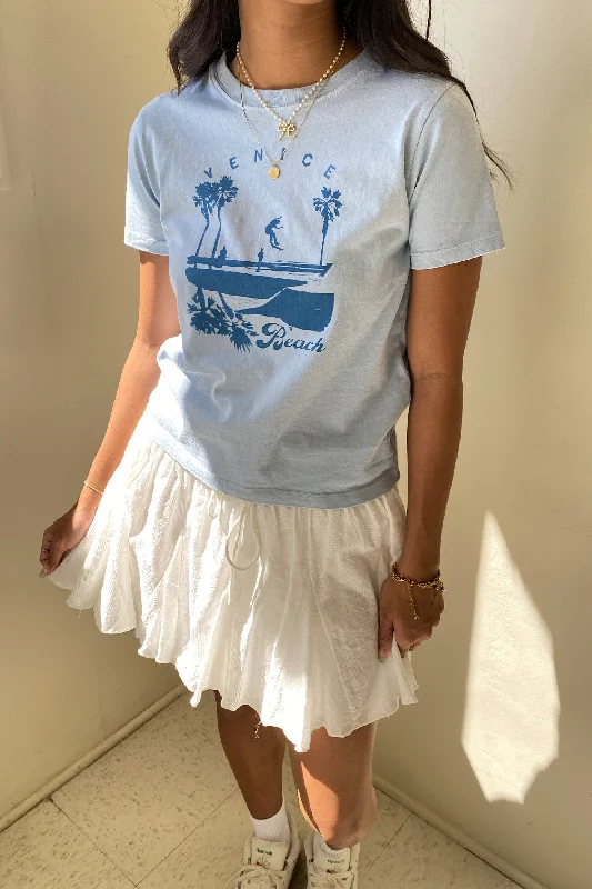 Venice Beach Graphic Tee Mesh Fabric Canvas Fabric Denim Fabric