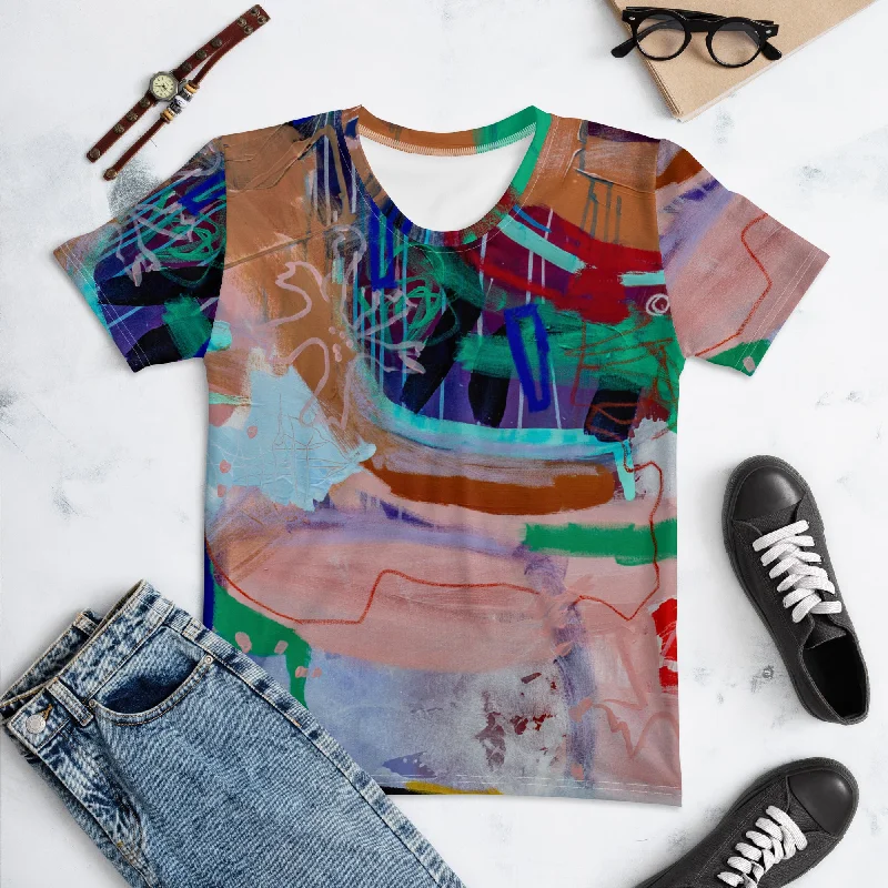 Women's T-shirt "Reminiscence 2" Terry Blend Velvet Blend Canvas Blend