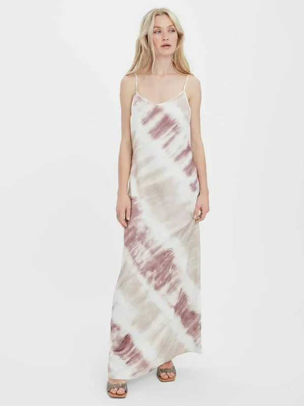 Women's Tye Die Satin Dress,Multi