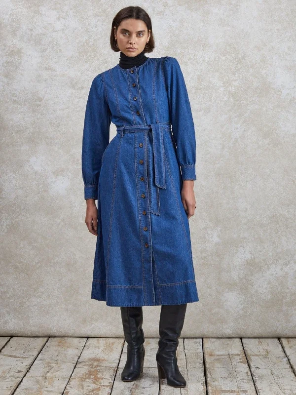 Alice Mid-Blue Denim Dress