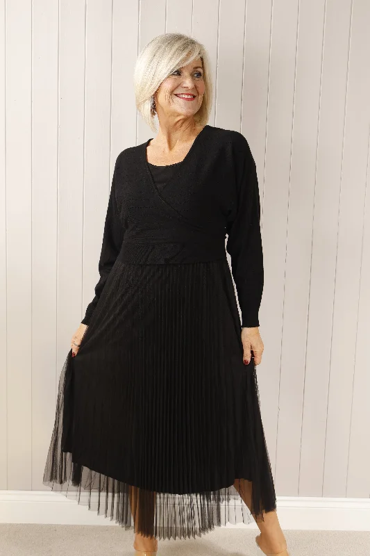 Esme Crossover Jumper & Dress Black