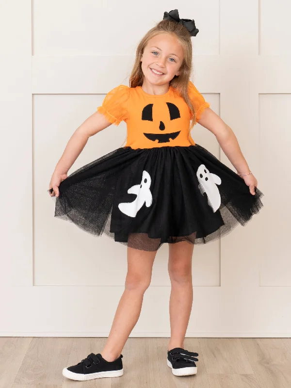 Jack-o-Lantern & Ghosts Tulle Dress