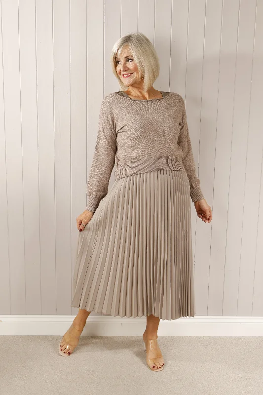 Kensington two piece dress Mocha