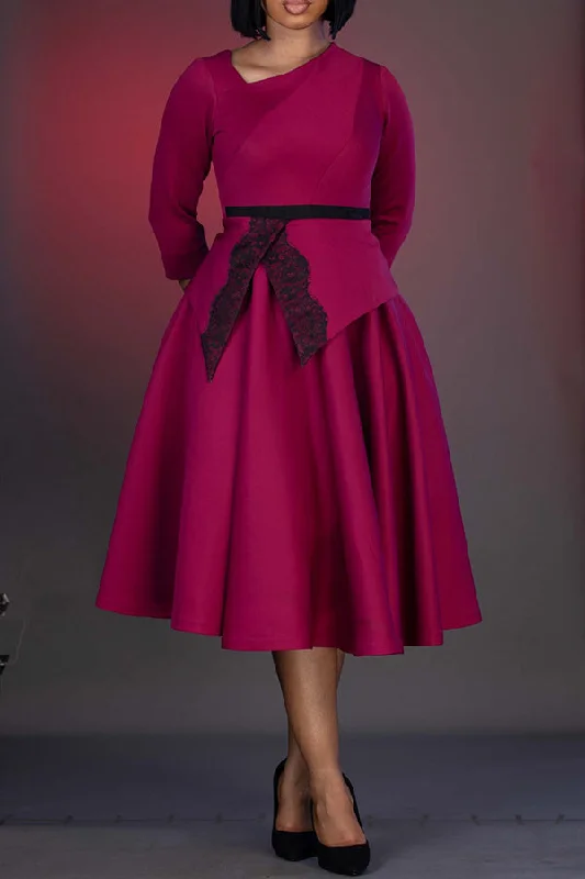Elegant avant-garde utility style long dress