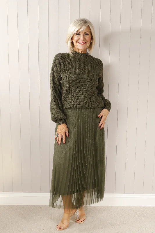Oxford two piece dress Khaki
