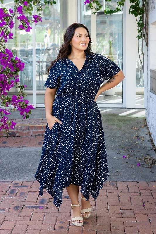 Cameron Dress in Navy