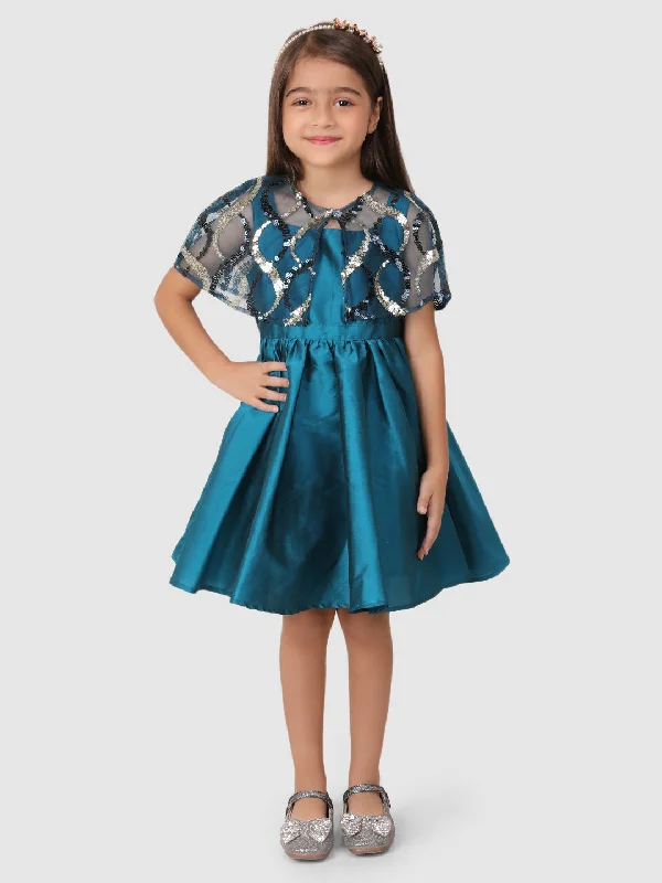 Sequance Cape Dress
