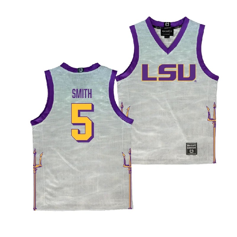 EXCLUSIVE: LSU Bahamas Women's Basketball Purple Jersey - Sa'Myah Smith Hemp Jersey Tee