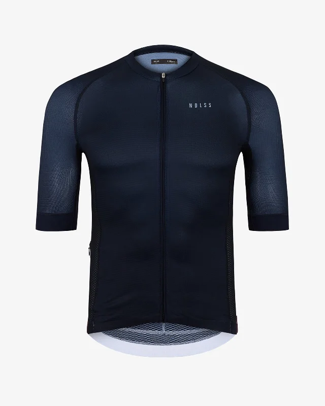 FAST Jersey - Navy Textured Jersey Blouse